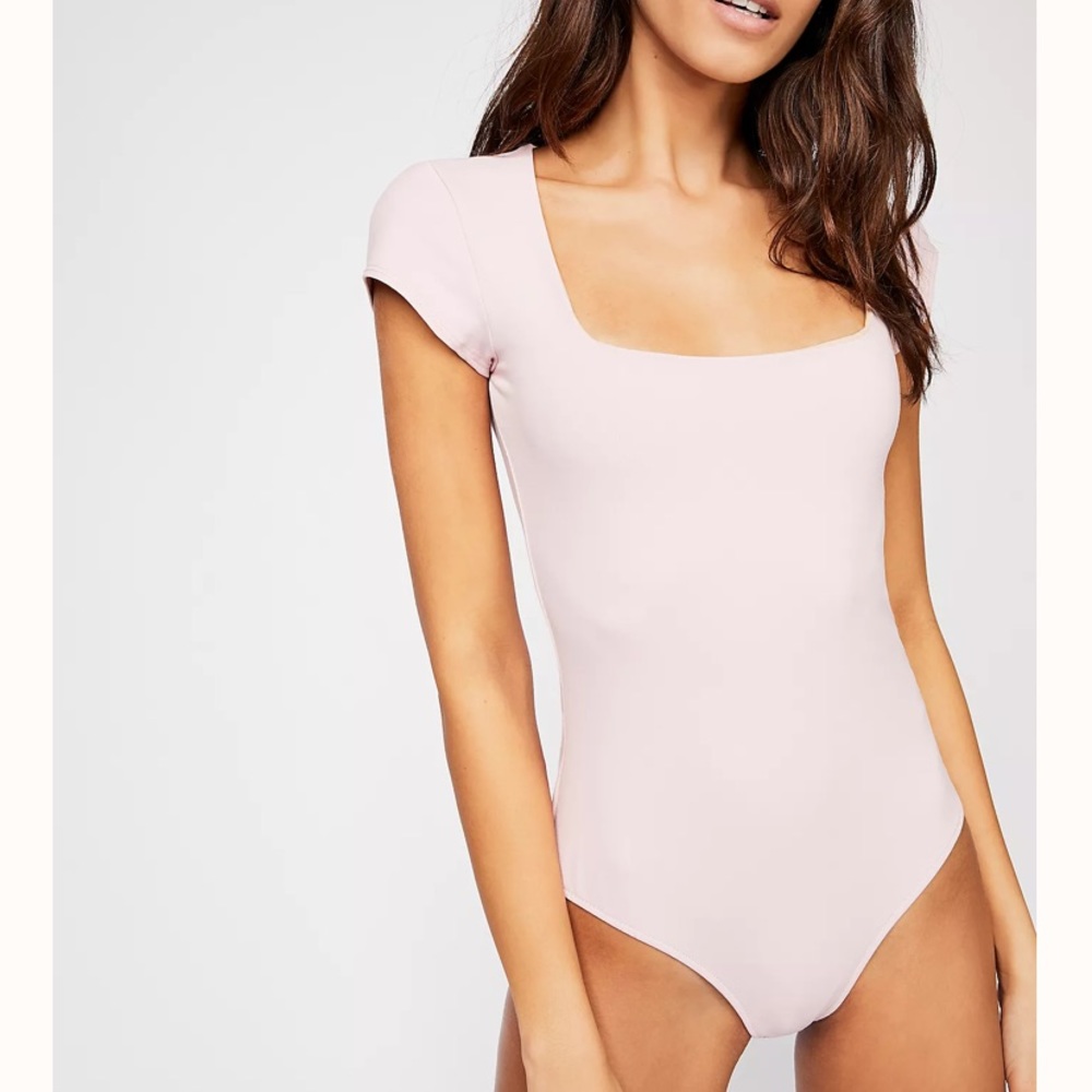 Free People Fair And Square Neck Duo Bodysuit